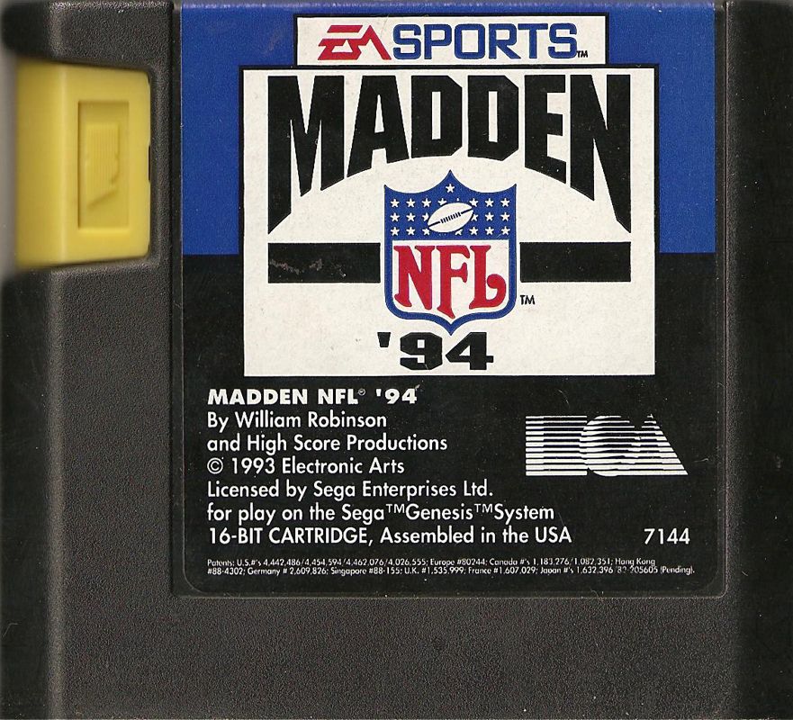 Madden NFL '94 - SEGA Genesis