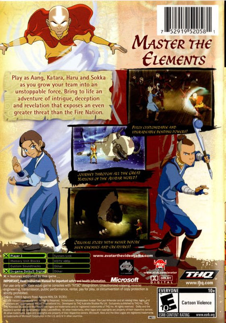 Avatar: The Last Airbender - Xbox