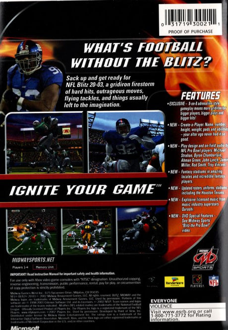 NFL Blitz 2003 - Xbox