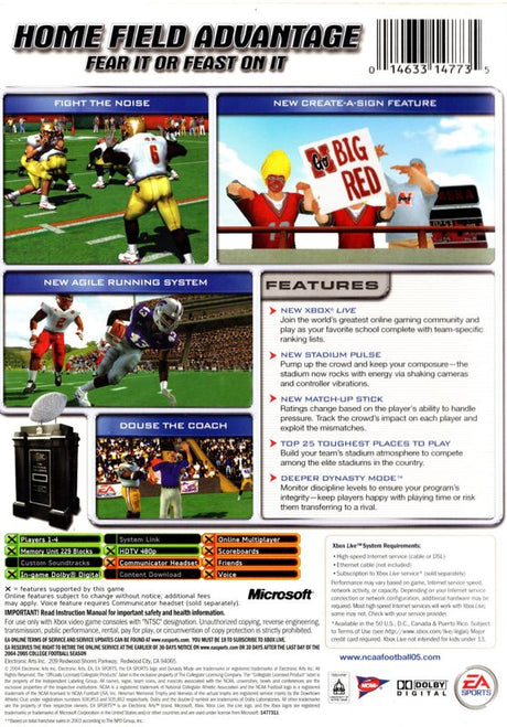 NCAA Football 2005 - Xbox