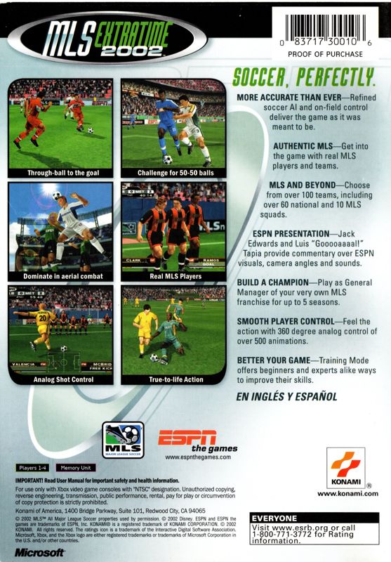 ESPN MLS ExtraTime 2002 - Xbox