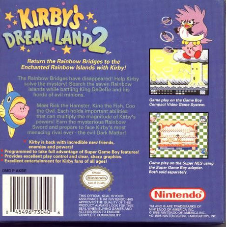 Kirby's Dream Land 2 - Game Boy