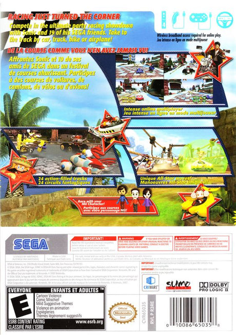Sonic & SEGA All-Stars Racing - Wii