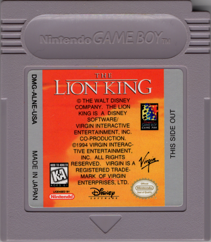 The Lion King - Game Boy