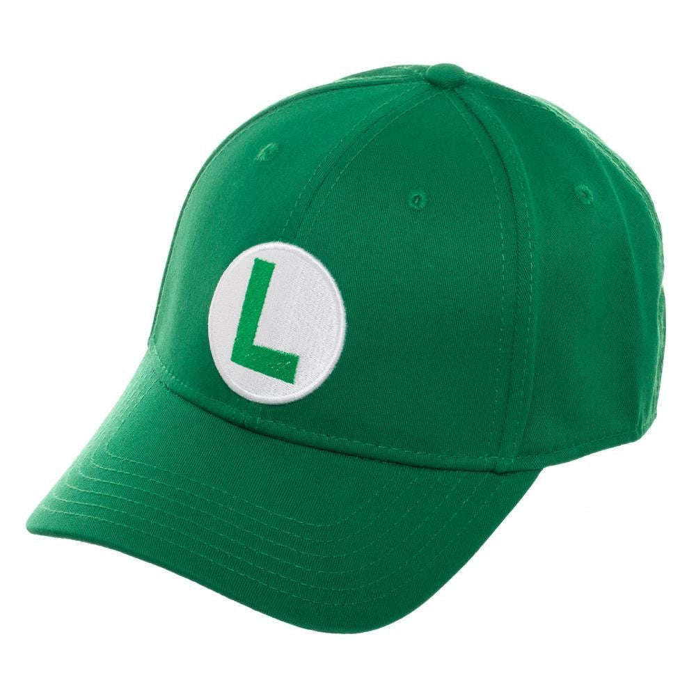 Super Mario Green Luigi Flex Fit Hat