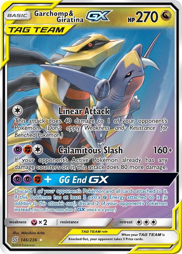 Garchomp & Giratina GX (146/236) [SM - Unified Minds]