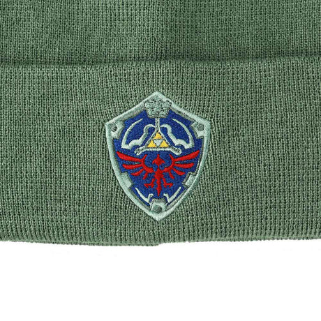 Hylian Shield Legend of Zelda Green Cuff Beanie