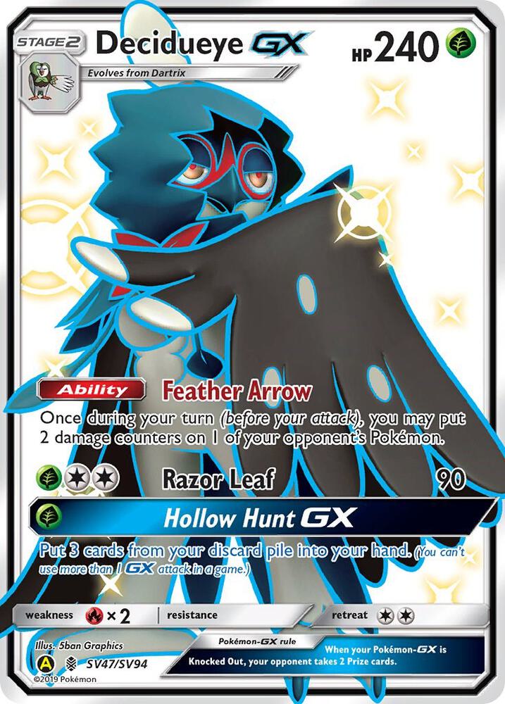 Decidueye GX (SV47/SV94) [Hidden Fates: Shiny Vault]