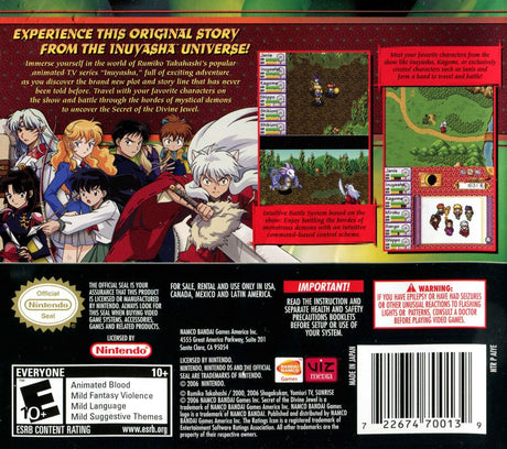 InuYasha: Secret of the Divine Jewel - Nintendo DS