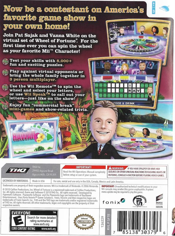 Wheel of Fortune - Wii