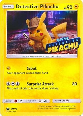 Detective Pikachu - SM170 (Stamped) (SM170) [SM Promos]