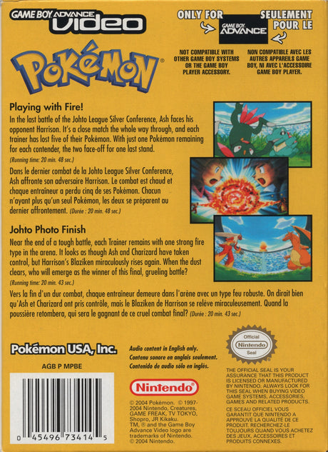 Pokemon Johto Photo Finish and Playing with Fire - Game Boy Advance Video