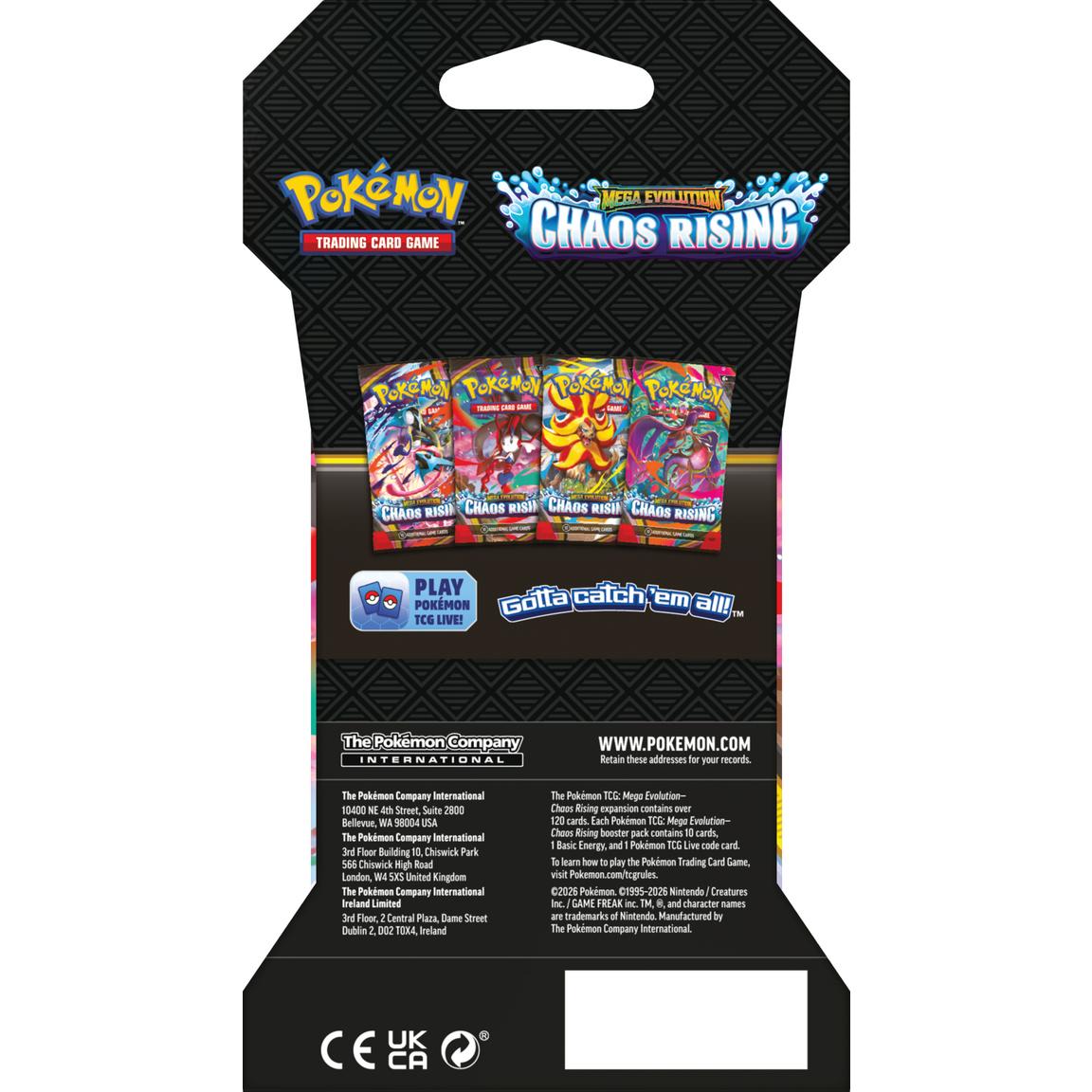 Pokemon TCG: Mega Evolution - Chaos Rising Sleeved Booster Pack
