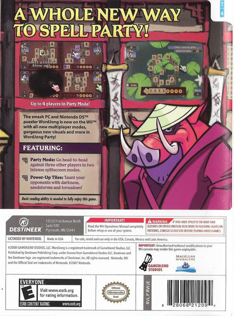 WordJong Party - Wii