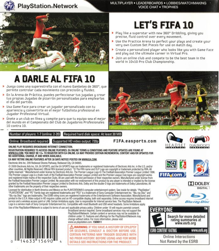FIFA Soccer 10 - PlayStation 3