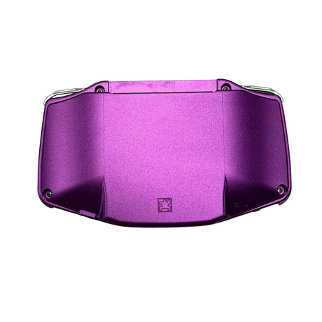 Game Boy Advance System - Purple Boxy Pixel Metal Shell with IPS Display
