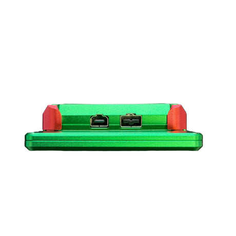 Game Boy Advance SP System - Green Boxy Pixel Metal Unhinged Shell with IPS Display