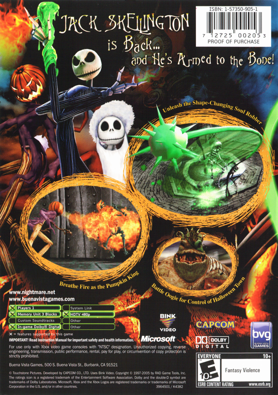 The Nightmare Before Christmas: Oogie's Revenge - Xbox