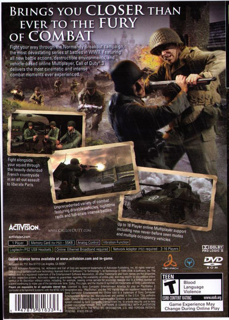 Call of Duty 3 - PlayStation 2