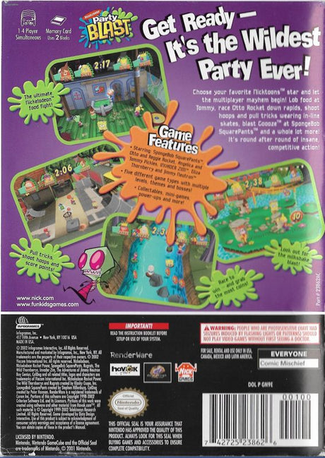 Nickelodeon Party Blast - GameCube