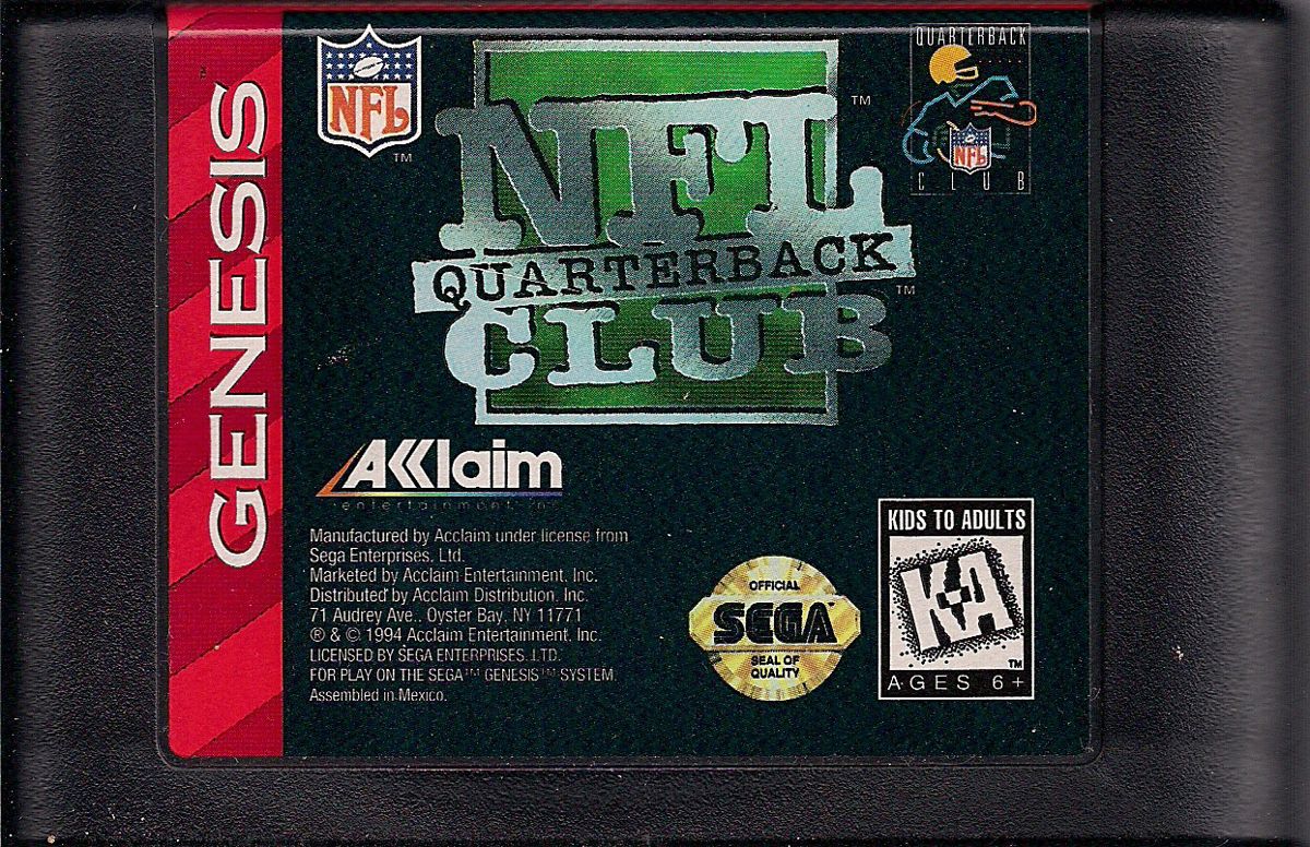 NFL Quarterback Club - SEGA Genesis