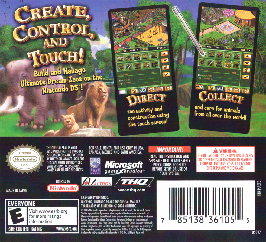 Zoo Tycoon - Nintendo DS