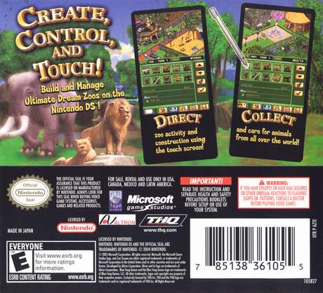 Zoo Tycoon - Nintendo DS