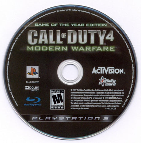 Call of Duty 4: Modern Warfare - Game of the Year Edition - PlayStation 3