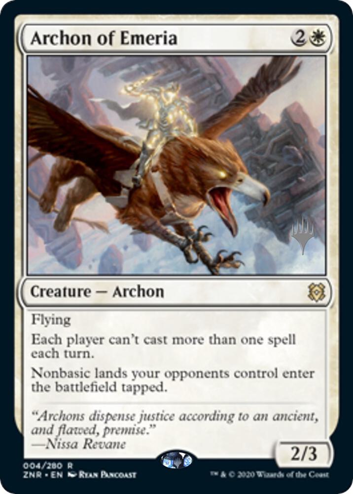 Archon of Emeria (4) [Promo Pack: Zendikar Rising]
