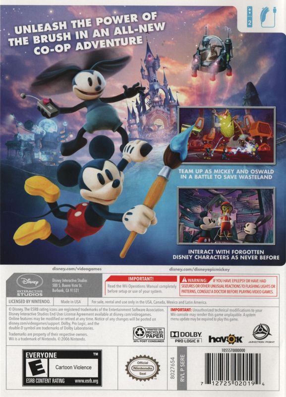 Disney Epic Mickey 2: The Power of Two - Wii