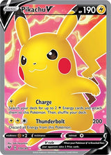 Pikachu V (Full Art) (170/185) [SWSH04: Vivid Voltage]