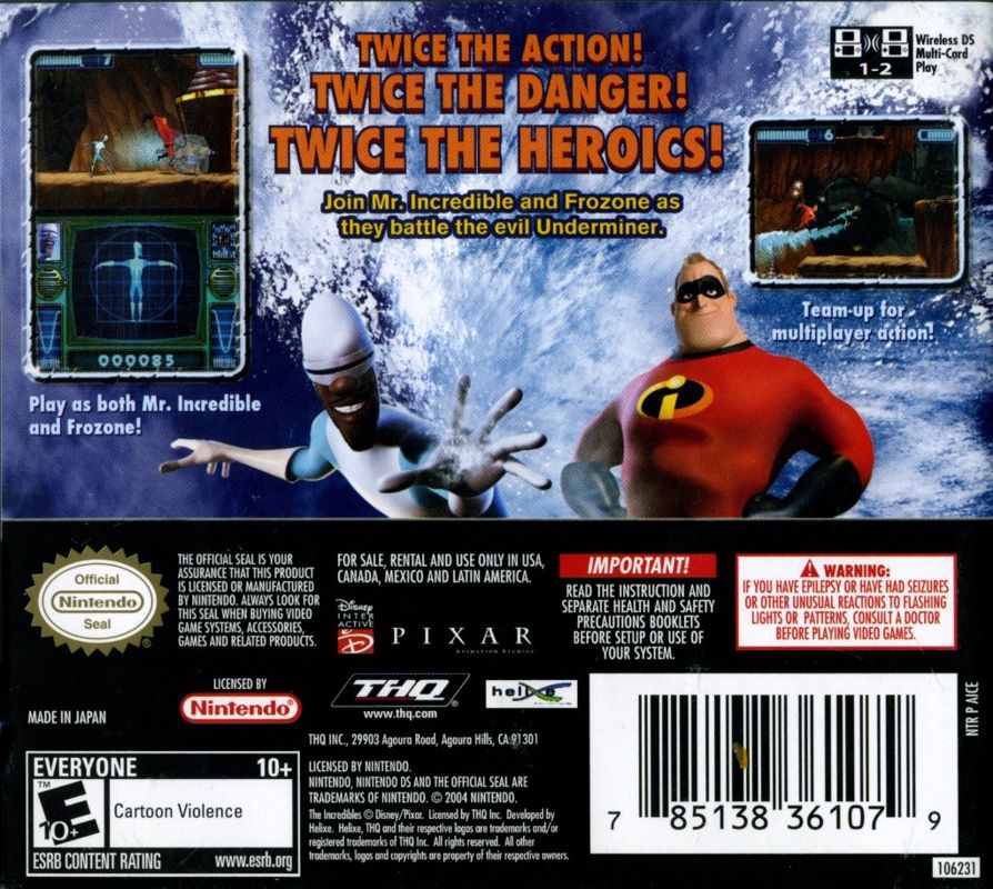Incredibles: Rise of the Underminer - Nintendo DS