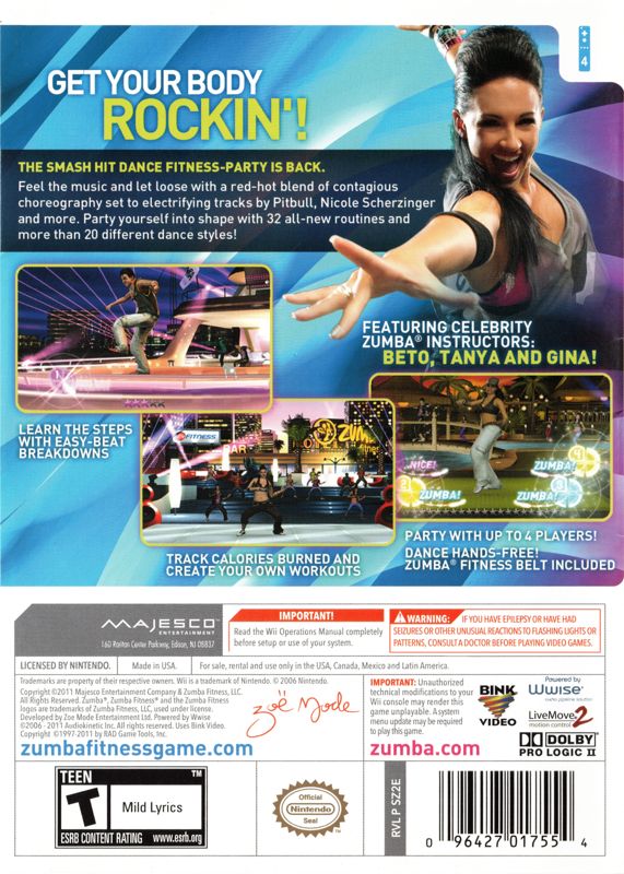 Zumba Fitness 2 - Wii