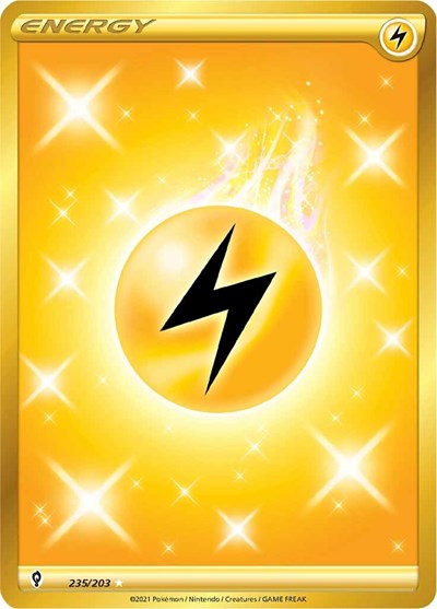 Lightning Energy (Secret) (235/203) [SWSH07: Evolving Skies]