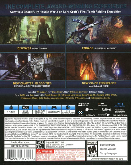 Rise of the Tomb Raider: 20 Year Celebration - PlayStation 4