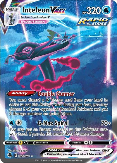 Inteleon VMAX (Alternate Art Secret) (266/264) [SWSH08: Fusion Strike]