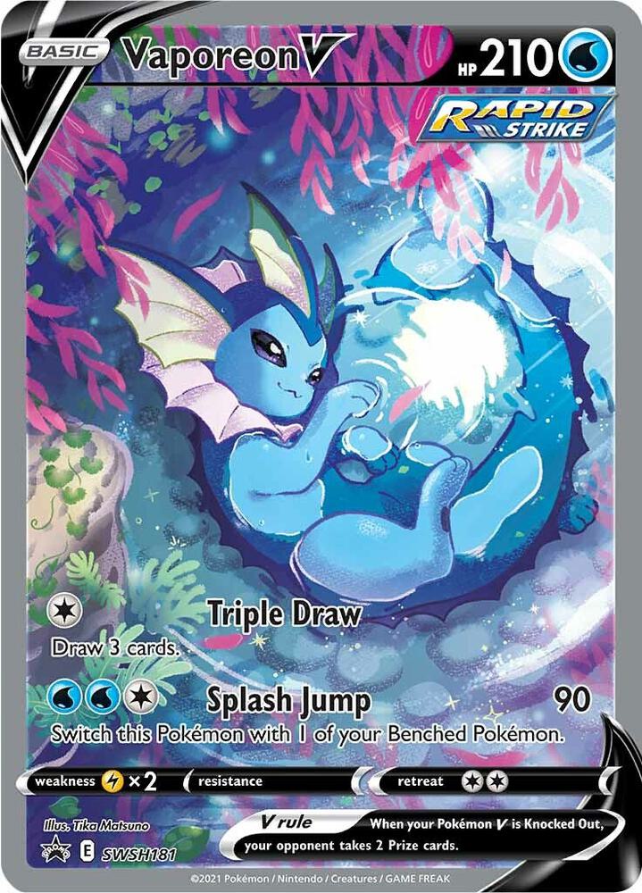 Vaporeon V - SWSH181 (SWSH181) [SWSH: Sword & Shield Promo Cards]