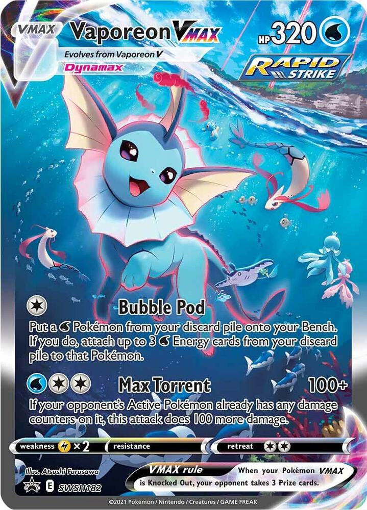 Vaporeon VMAX - SWSH182 (SWSH182) [SWSH: Sword & Shield Promo Cards]