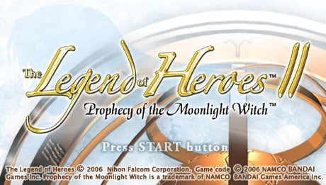 Legend of Heroes II Prophecy of the Moonlight Witch - PSP