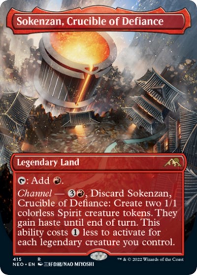 Sokenzan, Crucible of Defiance (Borderless) (415) [Kamigawa: Neon Dynasty]