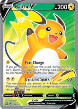 Raichu V (Full Art) (158/172) [SWSH09: Brilliant Stars]
