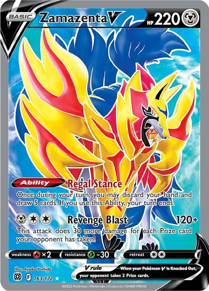Zamazenta V (Full Art) (163/172) [SWSH09: Brilliant Stars]