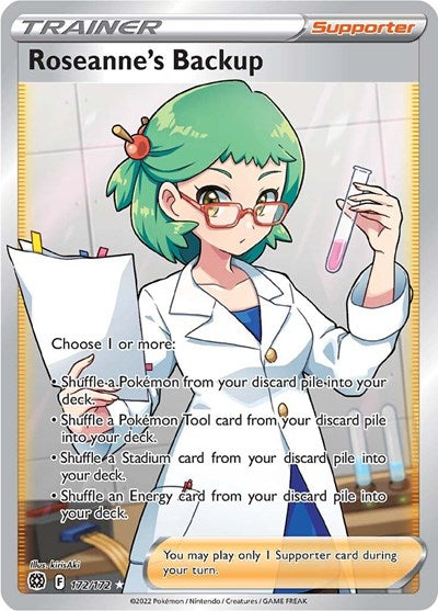 Roseanne's Backup (Full Art) (172/172) [SWSH09: Brilliant Stars]