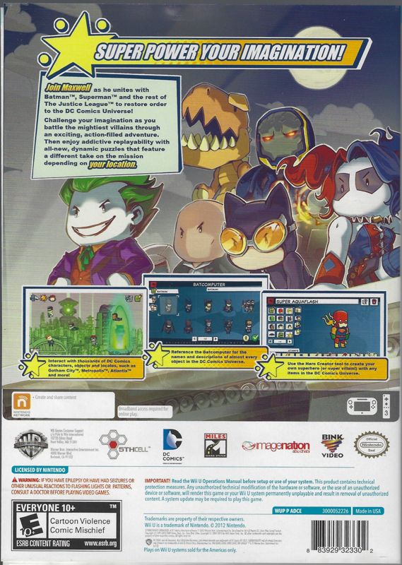 Scribblenauts Unmasked: A DC Comics Adventure - Wii U