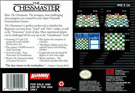 The Chessmaster - Super Nintendo