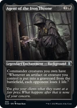 Agent of the Iron Throne (Foil Etched) (492) [Commander Legends: Battle for Baldur's Gate]