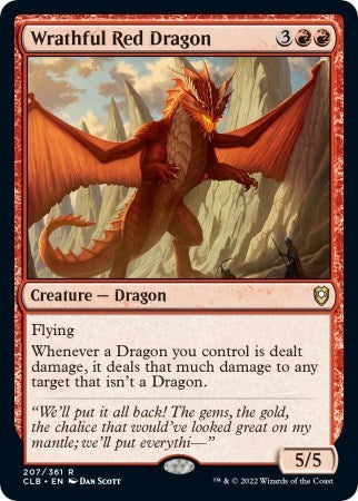 Wrathful Red Dragon (207) [Commander Legends: Battle for Baldur's Gate]