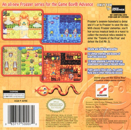 Frogger's Adventures: Temple of the Frog - Game Boy Advance