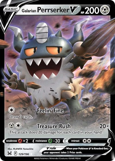 Galarian Perrserker V (swsh11-129/196)