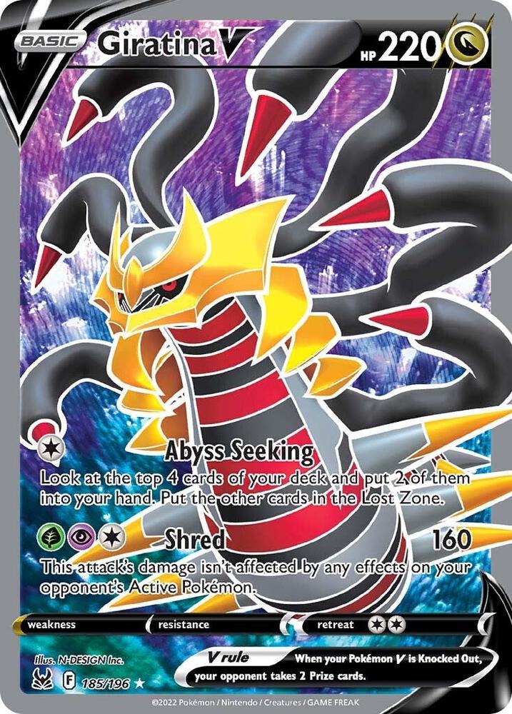 Giratina V (Full Art) (185/196) [SWSH11: Lost Origin]